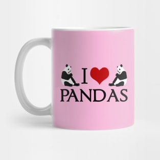 I Love Panda Bears Mug